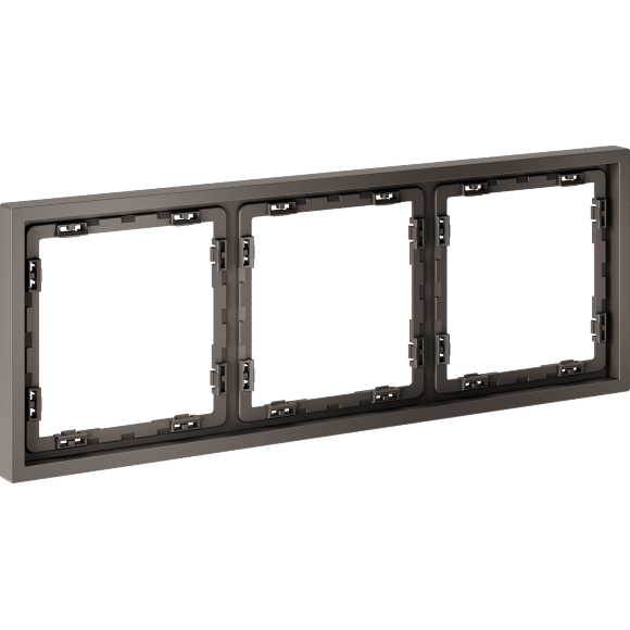 Рамка пластиковая VOLTUM S70 на 3 пост, (капучино)