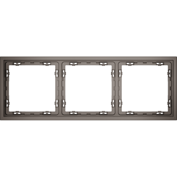 Рамка пластиковая VOLTUM S70 на 3 пост, (капучино)