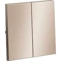 Клавиши для выключателя/переключателя двухклавишного, S70 Metal (платина)