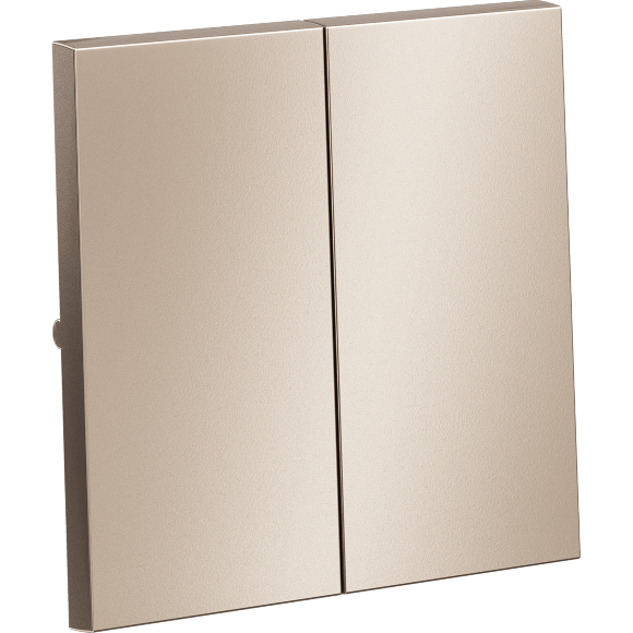 Клавиши для выключателя/переключателя двухклавишного, S70 Metal (платина)