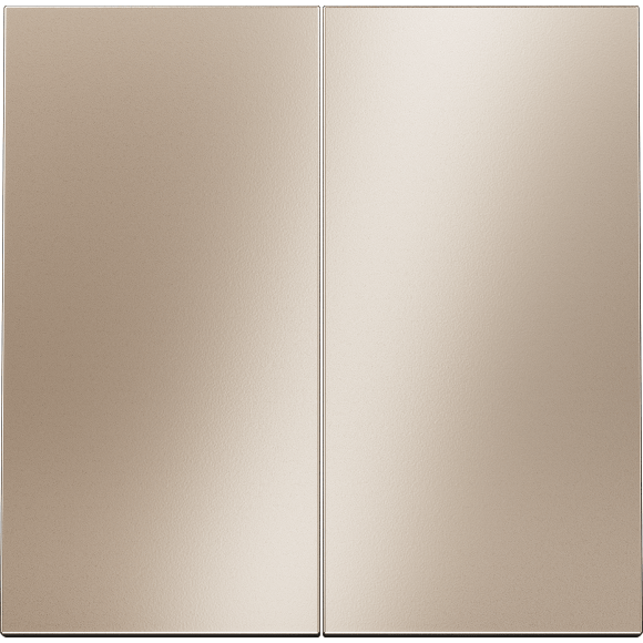 Клавиши для выключателя/переключателя двухклавишного, S70 Metal (платина)