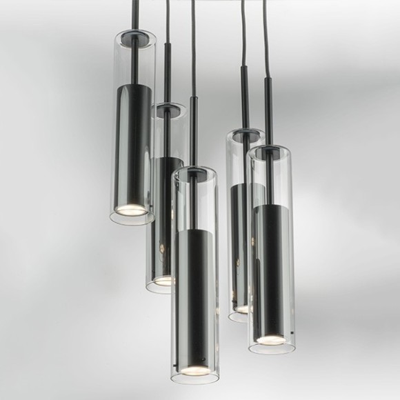 Длинный подвесной светильник Lightstar 756057 Cilino под лампы 5xGU10 200W