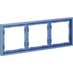 Рамка пластиковая VOLTUM S70 на 3 поста, (деним)
