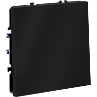 Проходной переключатель встраиваемый VOLTUM S70 одноклавишный 10А, (графит)