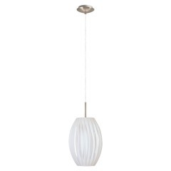 90964 EGLO YANICK Подвесной светильник с одной лампой E27, 60Вт, никель, ткань