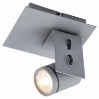 Спот настенный Lussole GRLSP-8022 DILLINGHAM IP21 под лампу 1xGU10 5.5W