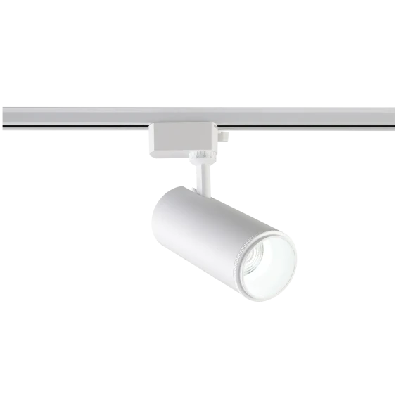Crystal Lux CLT 0.31 021 WH 3CCT ZOOM 1409/071 Белый однофазный двужильный трековый спот с изменяемым углом рассеивания 10-60°, переключаемой цветовой температурой 3000,4000,6000К и мощностью 10,20,30Вт, ярко