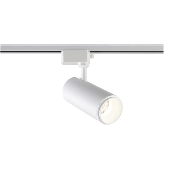 Crystal Lux CLT 0.31 021 WH 3CCT ZOOM 1409/071 Белый однофазный двужильный трековый спот с изменяемым углом рассеивания 10-60°, переключаемой цветовой температурой 3000,4000,6000К и мощностью 10,20,30Вт, ярко
