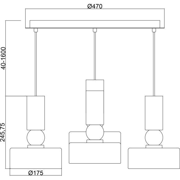 Подвесной светильник Void MOD030PL-05GR