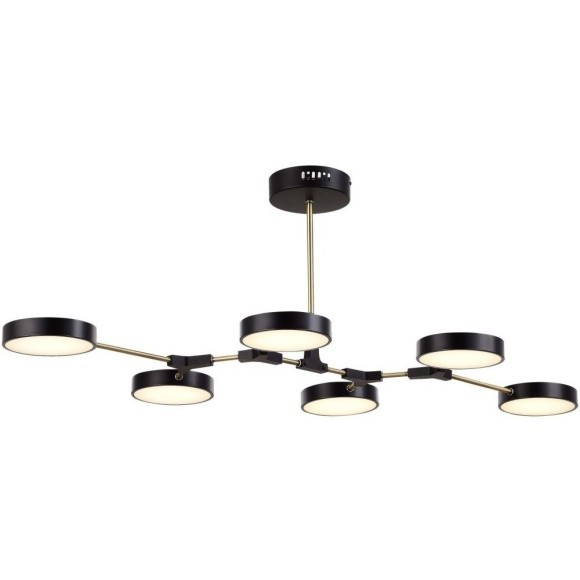 SLE6004-402-06 Светильник потолочный Черный, Латунь/Черный LED 6*10W MONTA