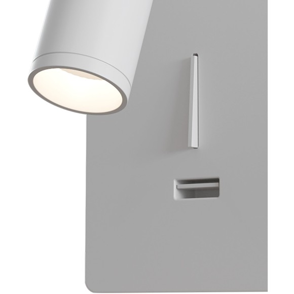 Бра для чтения светодиодное с выключателем и USB-портом Mirax C041WL-L3W3K