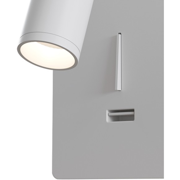 Бра для чтения светодиодное с выключателем и USB-портом Mirax C041WL-L3W3K