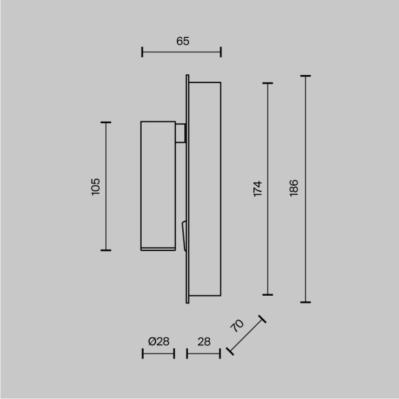 Бра для чтения светодиодное с выключателем и USB-портом Mirax C041WL-L3W3K