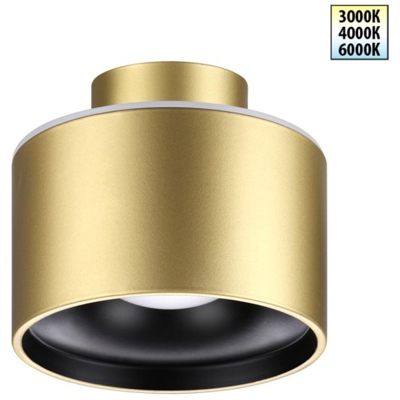 Накладной потолочный светильник Novotech 358972 Giro светодиодный LED 12W вниз + 3W вверхW