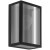 33627 Уличн настен свет-к ALAMONTE SMOKE, 1x40W(E27), IP44, L170, H260, сталь, черный, стекло, черный, прозрачный