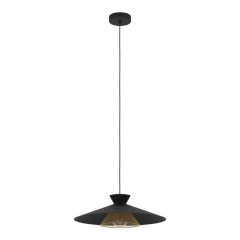 43885 GRIZEDALE Подвесной светильник люстра с 1 лампой E27, 40Вт, сталь черный, латунь