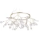 Светильник подвесной Crystal Lux EVITA SP45 D GOLD/TRANSPARENT