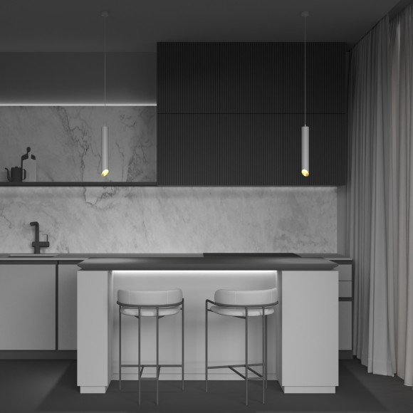 Подвесной светильник цилиндр Maytoni P044PL-01-30GU10-W L IPari под лампу 1xGU10 35W