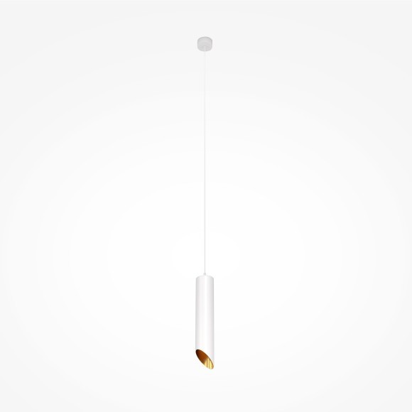 Подвесной светильник цилиндр Maytoni P044PL-01-30GU10-W L IPari под лампу 1xGU10 35W