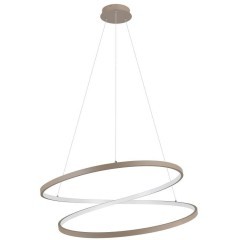 901141 Светод подвес RUOTALE, 42W(LED), Ø700, алюминий, сталь, песочный, пластик, белый, 3000K, 5000
