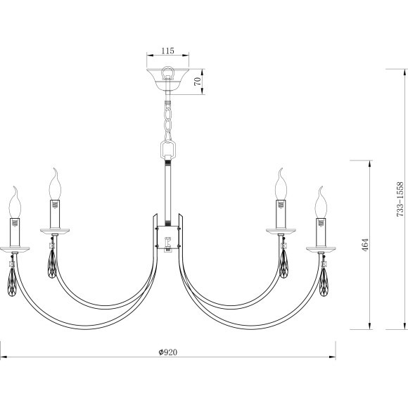 Подвесная люстра Forte FR1006PL-12G Подвесная люстра Forte FR1006PL-12G
