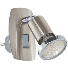 902364 Светодиодный бра в розетку MINI 4, 1X2,8W(GU10), сталь, никель мат, хром