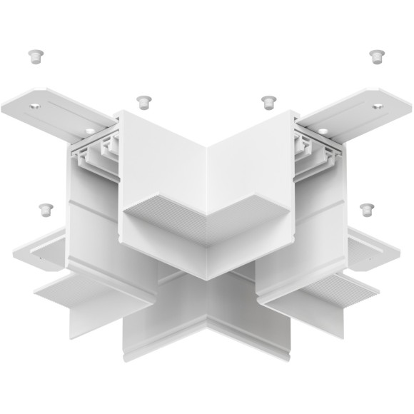 Соединитель X-образный для шинопровода в ГКЛ 12.5мм Smart 220V Denkirs TR2114-WH