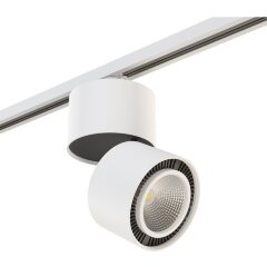 Однофазный двужильный светодиодный трековый светильник Lightstar A1T214816 Forte Muro 4000К 1400Лм CRI80+ 30° 15Вт