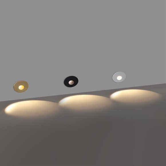 7166/3WL Светодиодная белая подсветка для лестниц и пола встр. в стены 3W 2700K 73Лм ODEON LIGHT ESCALA