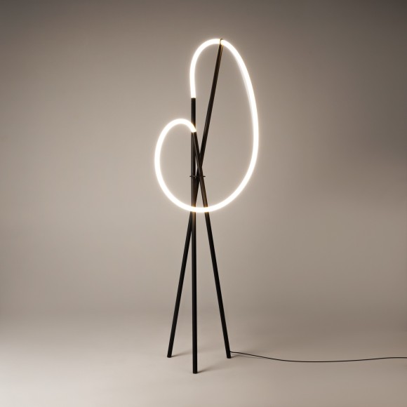 Диммируемый декоративный светодиодный торшер 36Вт 2500лм 3000К RA80 Maytoni Crochet MOD369FL-L36B3K