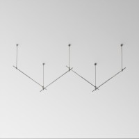 Готовая конструкция Maytoni Flarity прямая 4м двухуровневая на жестких подвесах Long H804 мм TFC-Flar-L02-PT