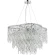 ABRIL SP12 Crystal Lux ABRIL Хромированная потолочная люстра с прозрачными хрустальными плафонами, 12 x 40 Вт, E14, 220 В, IP20, Ø600 x 290 мм