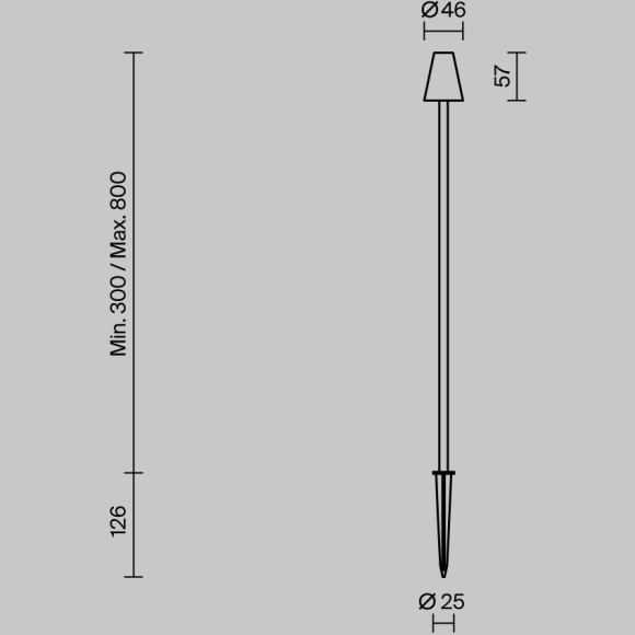 Ландшафтный светильник Outdoor O504FL-L1B3K1