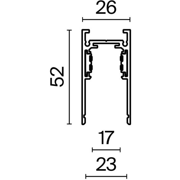 Магнитный накладной 1м шинопровод Maytoni Exility TRX034-411W