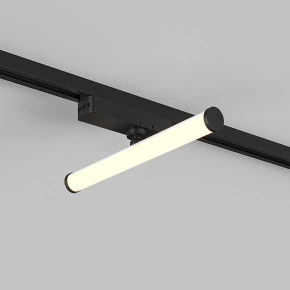 Однофазный двужильный светодиодный трековый светильник Denkirs DK6438-BK Strom 3000К 800Лм CRI90+ 300° 10Вт