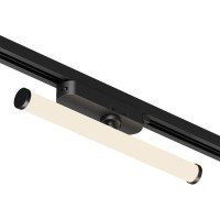 Однофазный двужильный светодиодный трековый светильник Denkirs DK6438-BK Strom 3000К 800Лм CRI90+ 300° 10Вт