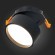 ST651.438.09 Встраиваемый поворотный светильник Черный LED 1*9W 3000K 720Lm Ra90 120° IP20 D85xH68 Встраиваемые светильники