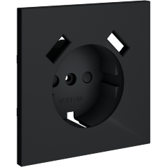 Накладка для розетки с заземлением и защитными шторками, с USB A+A, S70 (графит)