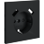 Накладка для розетки с заземлением и защитными шторками, с USB A+A, S70 (графит)