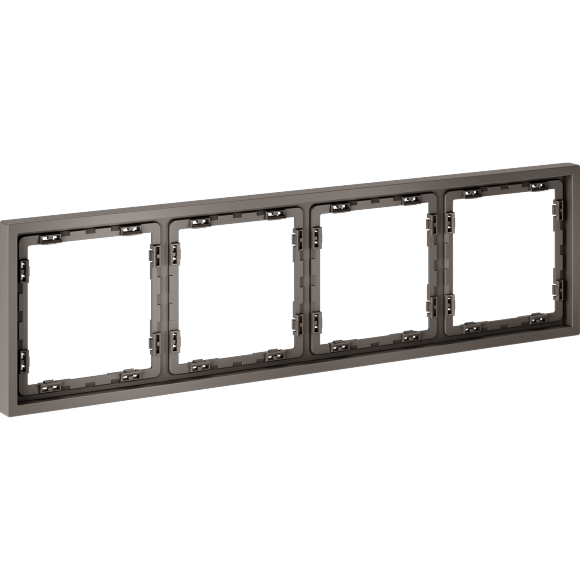 Рамка пластиковая VOLTUM S70 на 4 пост, (капучино)