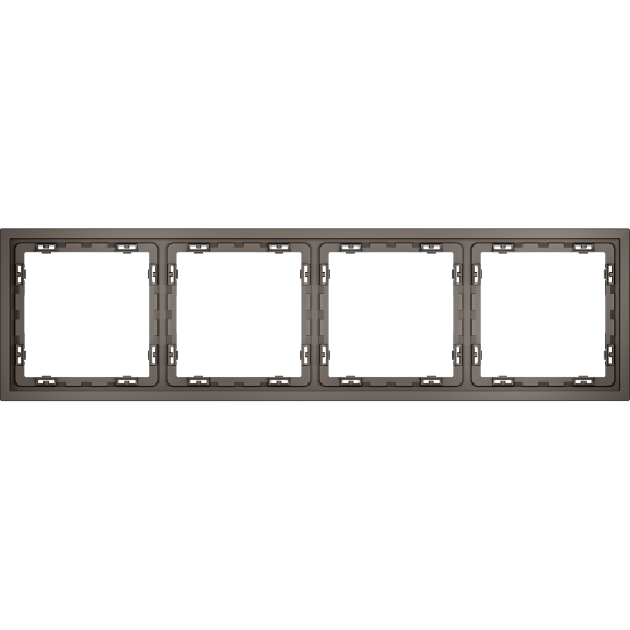 Рамка пластиковая VOLTUM S70 на 4 пост, (капучино)
