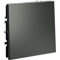 Проходной переключатель встраиваемый VOLTUM S70 одноклавишный 10А, (титан)