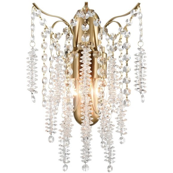 8243/2W CLASSI LN25 латунь, металл/хрусталь бра E14 2*40W 220V KRISTINA 8243/2W CLASSI LN25 латунь, металл/хрусталь бра E14 2*40W 220V KRISTINA