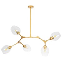Люстра на штанге Arte Lamp A4103SP-5GO YUKA под лампы 5xE27 60W