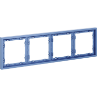 Рамка пластиковая VOLTUM S70 на 4 поста, (деним)