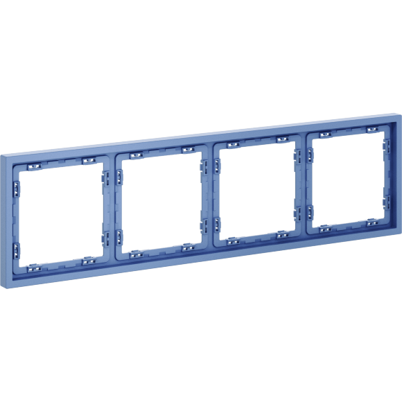 Рамка пластиковая VOLTUM S70 на 4 поста, (деним)
