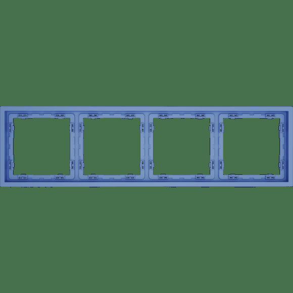 Рамка пластиковая VOLTUM S70 на 4 поста, (деним)