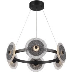 SL6142.433.01 Светильник подвесной ST-Luce черный/дымчатый LED 1*34W 4000K ALUMNO SL6142.433.01 Светильник подвесной ST-Luce черный/дымчатый LED 1*34W 4000K ALUMNO