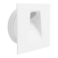 99643 Светодиодный встраиваемый светильник для лестниц MECINOS, LED 1x2W, 90lm, L80, B80, H3, сталь, белый 99643 Светодиодный встраиваемый светильник для лестниц MECINOS, LED 1x2W, 90lm, L80, B80, H3, сталь, белый