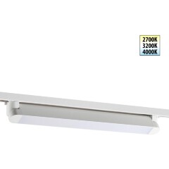 359794 PORT NT25 236 белый Светильник однофазный двухжильный трековый с переключ. цв. температуры IP20 LED 24W 180-265V 2700К/3200К/4000К ITER